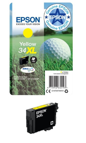 Epson 34XL High Capacity Yellow Ink Cartridge