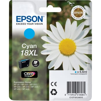 Epson T1812 High Capacity Cyan Ink Cartridge