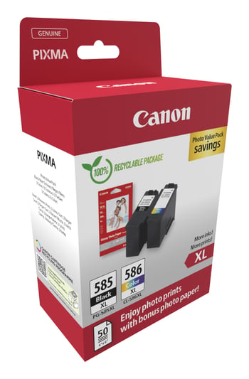 Canon PG-585XL / CL-586XL High Capacity Ink & Paper Multipack