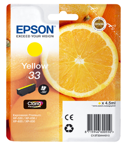 Epson 33 Yellow Ink Cartridge
