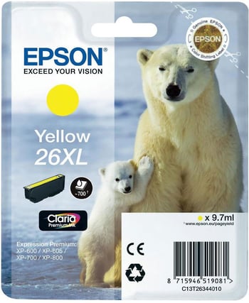Epson 26XL Yellow Ink Cartridge