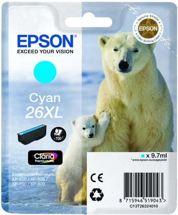 Epson 26XL Cyan Ink Cartridge