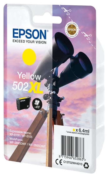 Epson 502XL Yellow Ink Cartridge