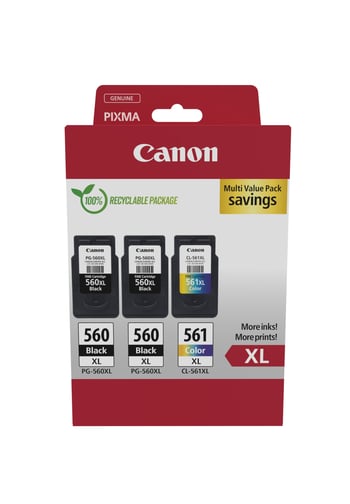 Canon PG-560XL (x2) / CL-561XL High Capacity Ink Multipack