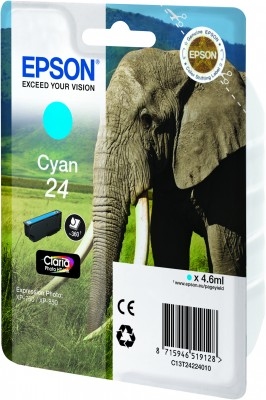 Epson 24 Cyan Ink Cartridge 360 pages