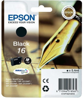 Epson 16 Black Ink Cartridge