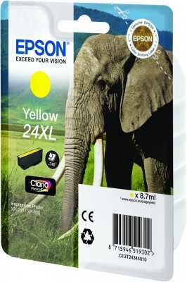 Epson 24XL Yellow Ink Cartridge 740 pages