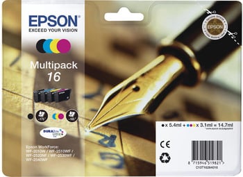 Epson 16 B/C/M/Y Ink Cartridge Multipack