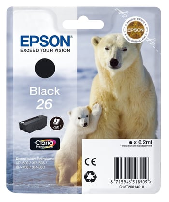 Epson 26 Black Ink Cartridge