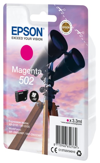 Epson 502 Magenta Ink Cartridge