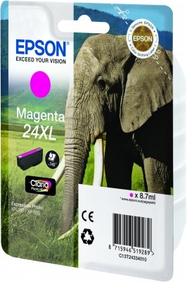 Epson 24XL Magenta Ink Cartridge 740 pages