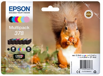 Epson 378  6 Colour Ink Cartridge Multipack