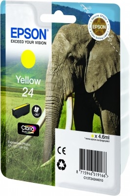 Epson 24 Yellow Ink Cartridge 360 pages
