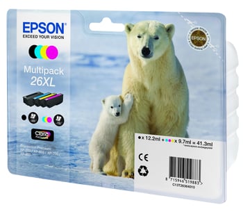 Epson 26XL Ink Cartridge Multipack (B/C/M/Y)
