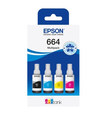 Epson 664 Ink Bottle Multipack (B/C/M/Y)