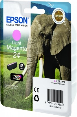 Epson 24 Light Magenta Ink Cartridge 360 pages