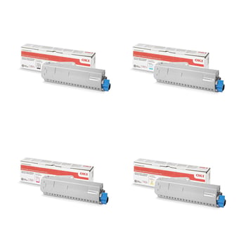 Oki 46861308 Toner Value Pack (B/C/M/Y)