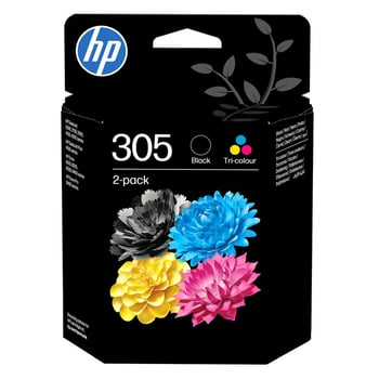 HP 305 Black & Tri Colour Ink Cartridge Multipack (B/C/M/Y)