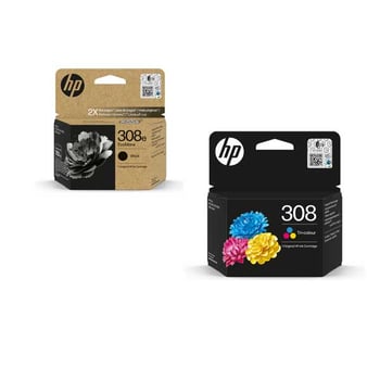 HP 308e & 308 High Capacity Ink Cartridge Multipack