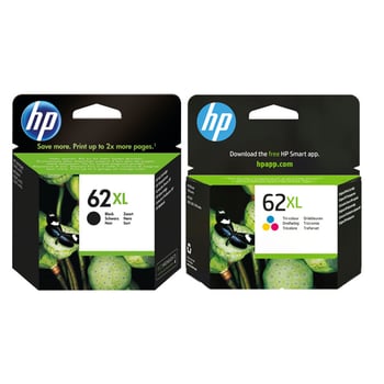 HP 62XL Black & Tri-Colour Ink Cartridge Multipack