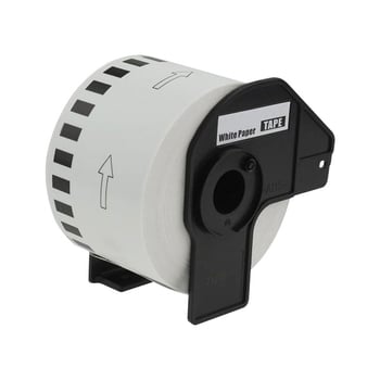 Compatible Brother DK-N55224 Continuous Non-adhesive Paper Label Roll - 54mm x 30.5m