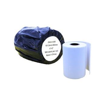 Compatible Zebra Standard White Shipping Labels Roll - 101.6 x 50.8mm (500 Labels)
