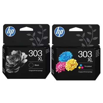 HP 303XL Black & Tri-Colour Ink Cartridge Multipack