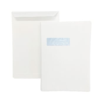 UP C4 Envelopes Window Peel and Seal - 90gsm - White (Pack of 250)