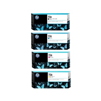 HP 728 Extra High Capacity Ink Cartridge Multipack