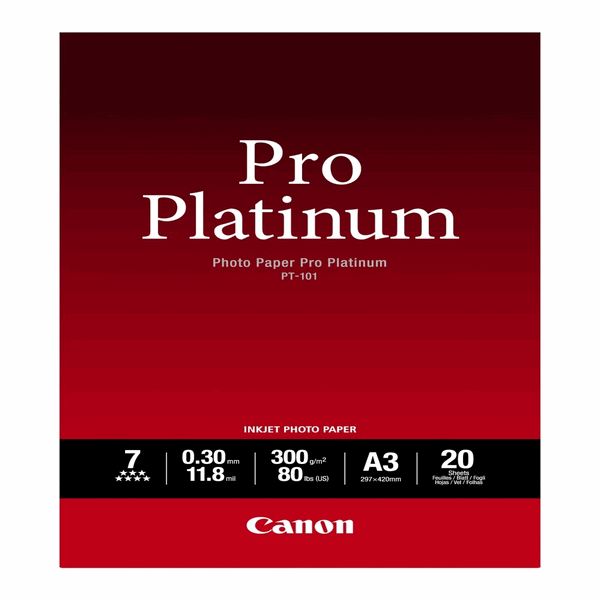 Canon PT101 Photo Paper Pro Platinum (A3) 20sh TonerGiant