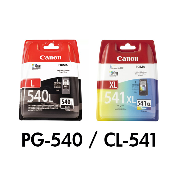 Canon PG-540 and CL-541