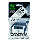 Original Brother P-Touch MK231BZ 12mm Plastic Tape - Black on White