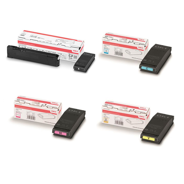 Oki 09006130 Toner Cartridge Multipack (B/C/M/Y) 