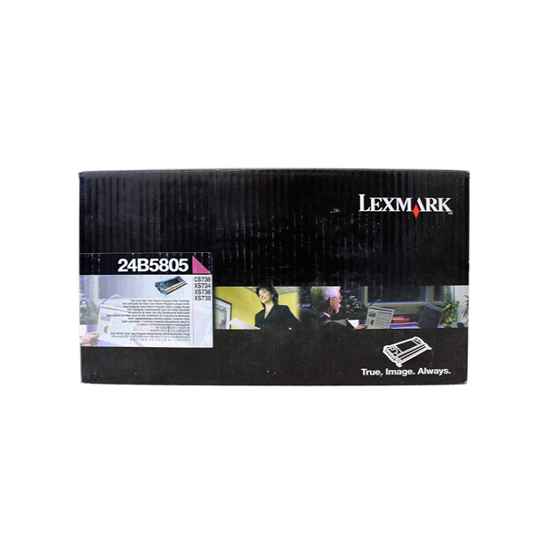 Lexmark 24B5805 Return Program Magenta Toner Cartridge 