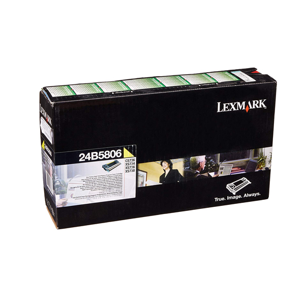 Lexmark 24B5806 Return Program Yellow Toner Cartridge