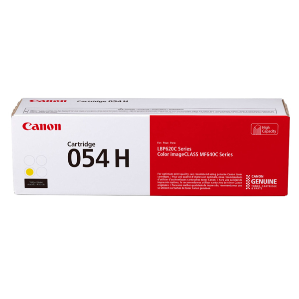 Canon 054H High Capacity Yellow Toner Cartridge 