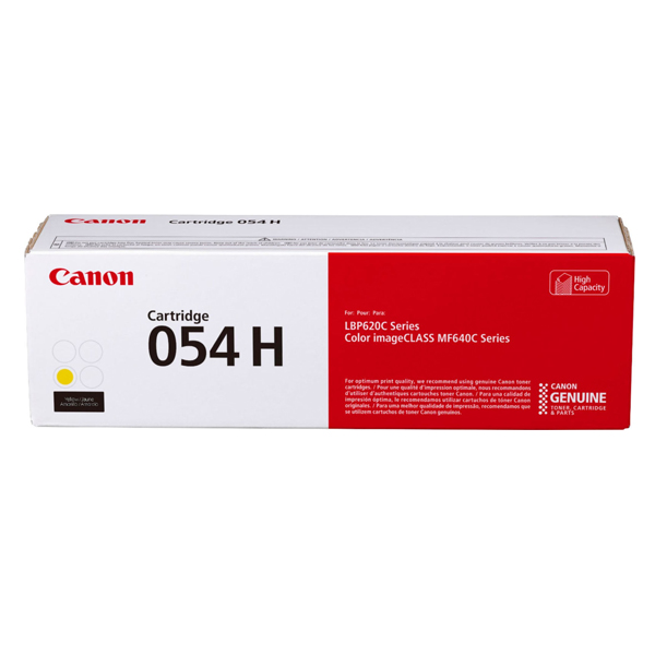 Canon 054H High Capacity Yellow Toner Cartridge