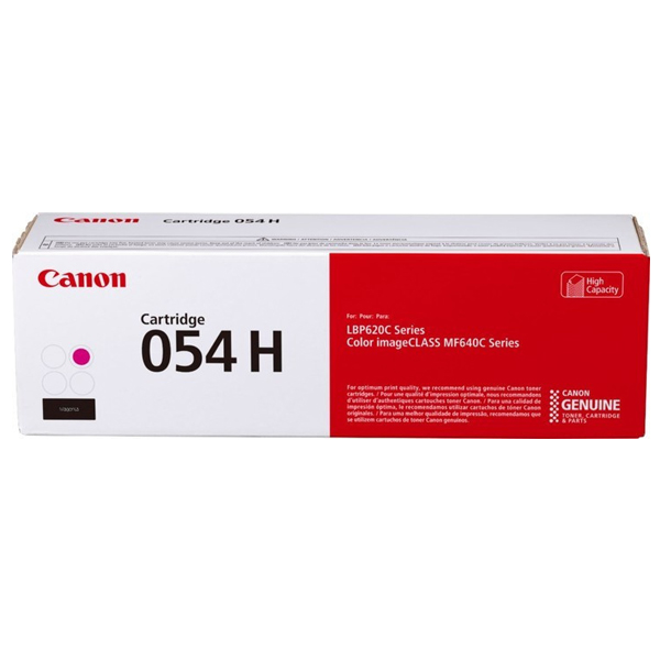 Canon 054H High Capacity Magenta Toner Cartridge 