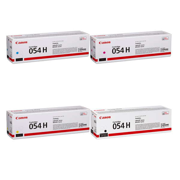 Canon 054H High Capacity Toner Value Pack (B/C/M/Y)