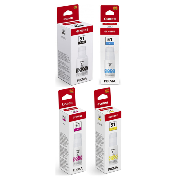 Canon GI-51 Ink Bottle Multipack (B/C/M/Y) 