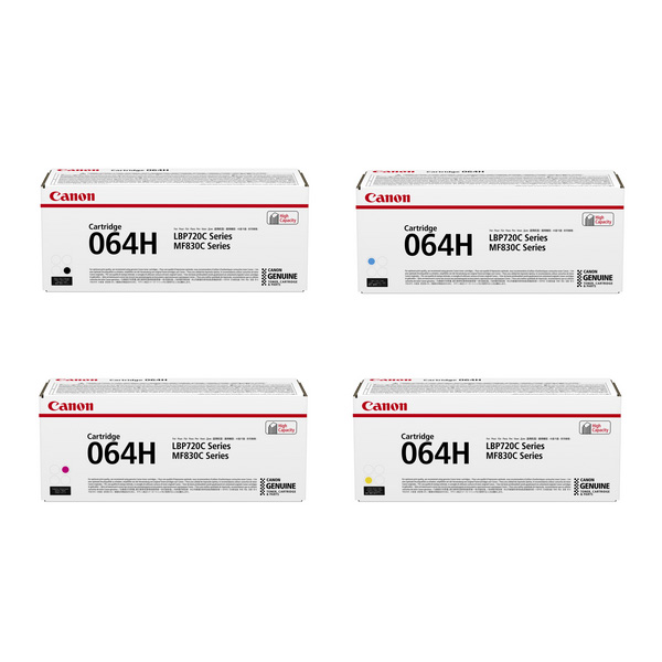 Canon 064 High Capacity Toner Cartridge Multipack (B/C/M/Y)