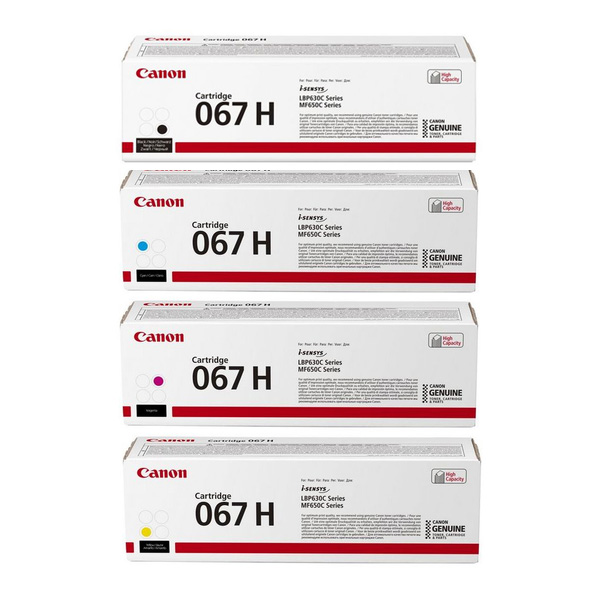 Canon 067H High Capacity Toner Value Pack (B/C/M/Y)