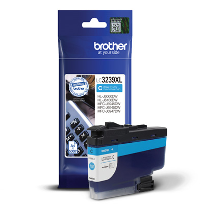 Brother LC3239XLC High Capacity Cyan Ink Cartridge 