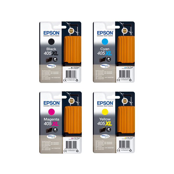 Epson 405XL High Capacity Ink Cartridge Multipack (B/C/M/Y)