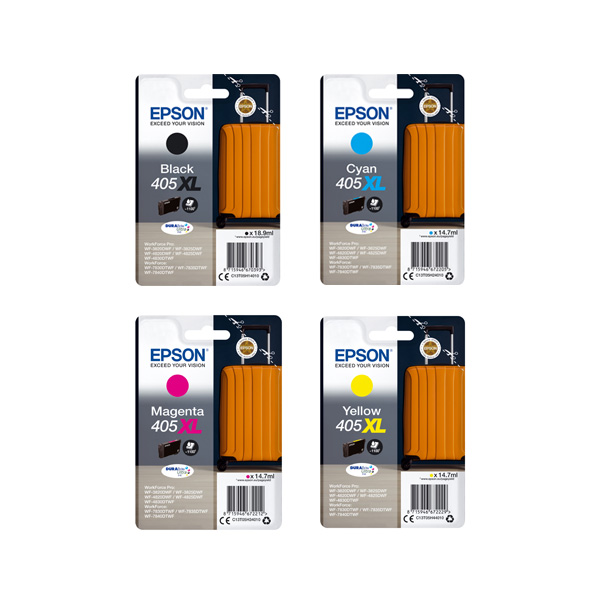 Epson 405XL High Capacity Ink Cartridge Multipack (B/C/M/Y) 