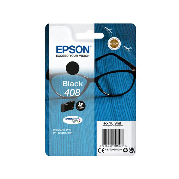Epson Ultra 408 Black Ink Cartridge
