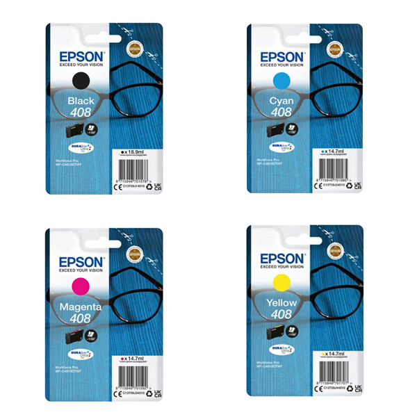 Epson Ultra 408 Ink Cartridge Multipack (B/C/M/Y)