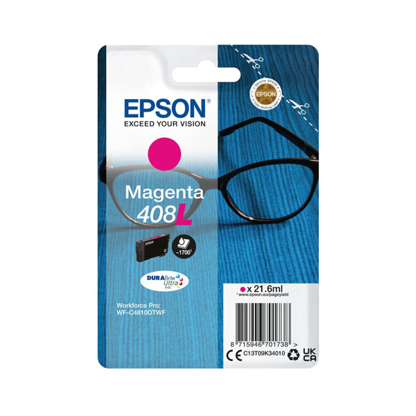 Epson Ultra 408L High Capacity Magenta Ink Cartridge