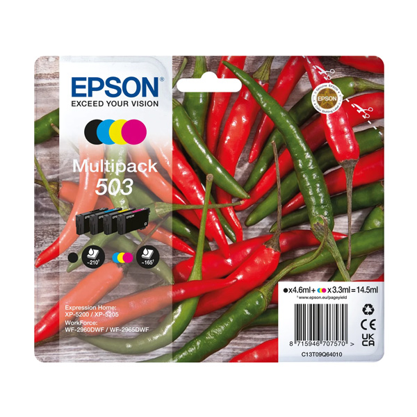 Epson 503 Ink Cartridge Multipack (B/C/M/Y)