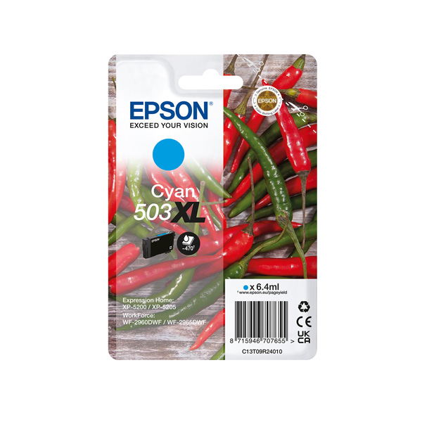 Epson 503 High Capacity Cyan Ink Cartridge 